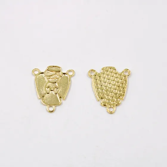 Pingente Anjo 24X20Mm Em Zamac Com 100Gr
