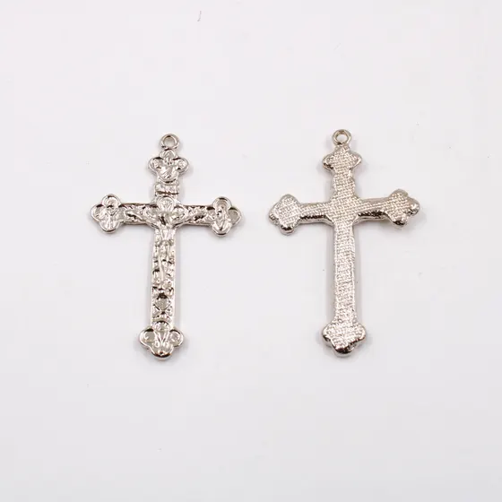 Pingente Cruz 51X32Mm Em Zamac Com 100Gr