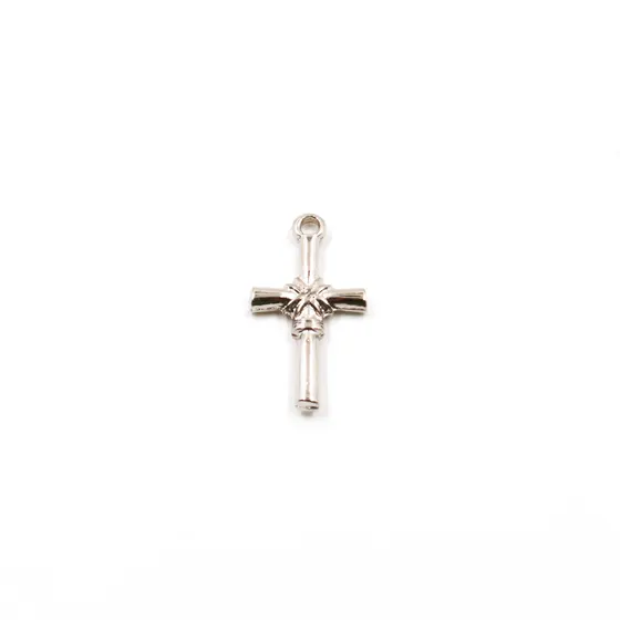 Pingente Cruz 27X14Mm Em Zamac Com 100Gr