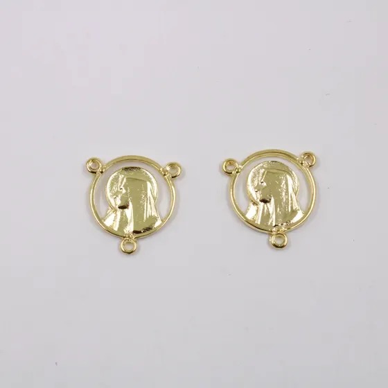 Entremeio Nossa Senhora 24X23Mm Em Zamac Com 100Gr