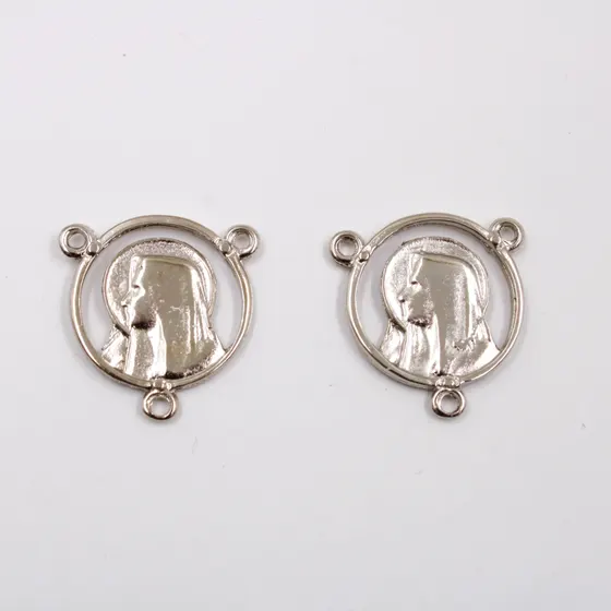 Entremeio Nossa Senhora 24X23Mm Em Zamac Com 100Gr