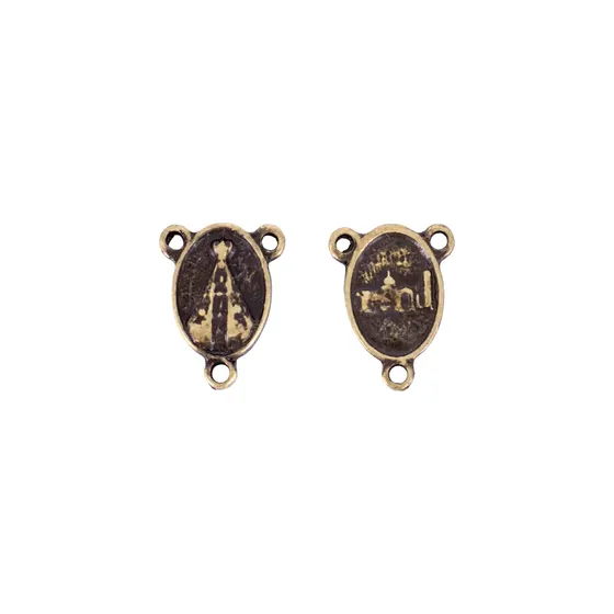 Entremeio Nossa Senhora 19X14Mm Em Zamac Com 36 Pecas - Ouro Velho