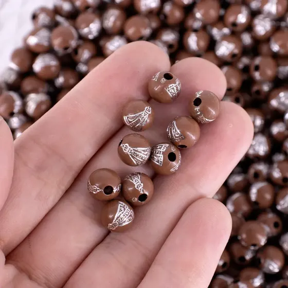Bola Nossa Senhora Aparecida 08Mm Em Acrilico Com 500G
