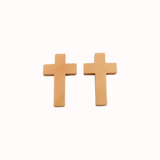 Cruz Passante De Madeira 2.5X4Cm Com 100 Pecas