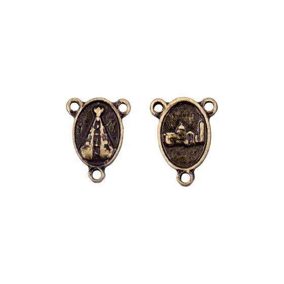 Entremeio Nossa Senhora 20Mm Em Zamac Com 12 Pecas - Ouro Velho
