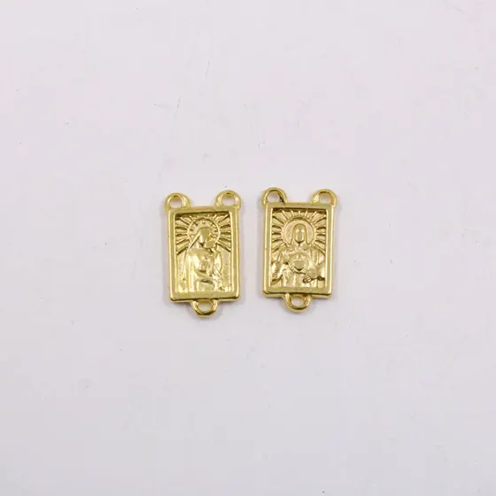 Medalha Amor De Cristo 22Mm Em Zamac Com 12 Pecas - Dourado