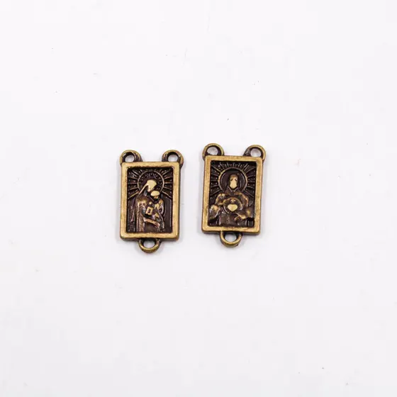 Medalha Amor De Cristo 22Mm Em Zamac Com 12 Pecas - Ouro Velho