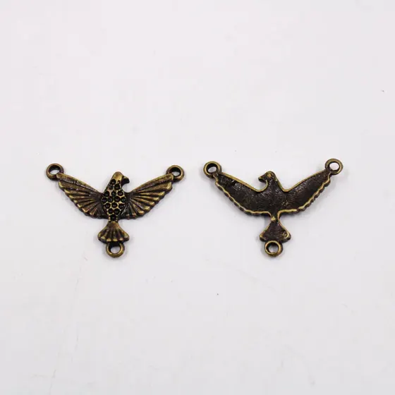 Entremeio Espirito Santo 24Mm Em Zamac Com 12 Pecas - Ouro Velho