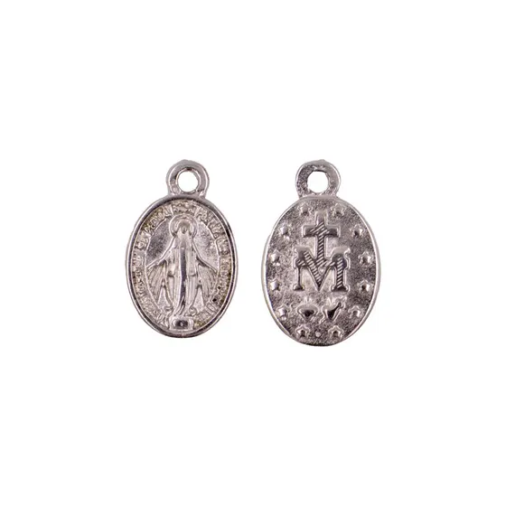 Pingente Nossa Senhora 35X25Mm Em Zamac Com 12 Pecas - Niquel