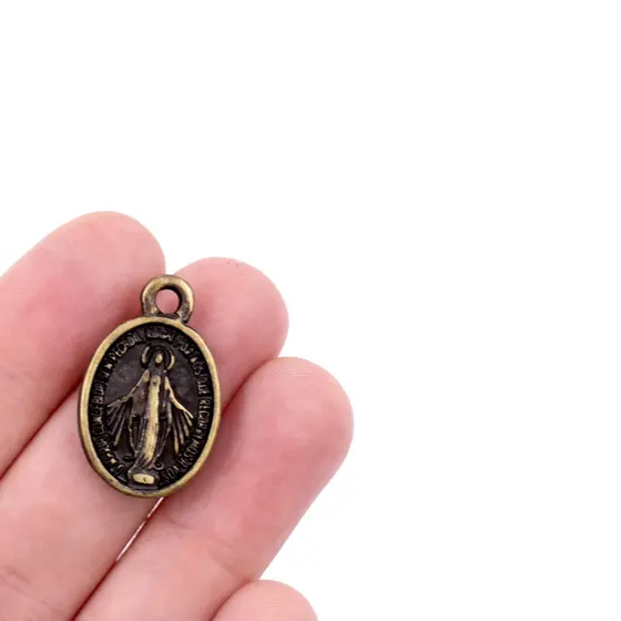 Pingente Nossa Senhora 35X25Mm Em Zamac Com 12 Pecas - Ouro Velho