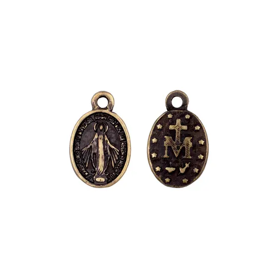 Pingente Nossa Senhora 35X25Mm Em Zamac Com 12 Pecas - Ouro Velho