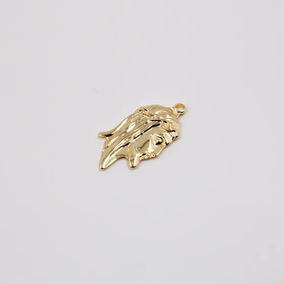 Pingente Cataforetico Jesus 36X22Mm Em Zamac Com 12 Pecas - Dourado
