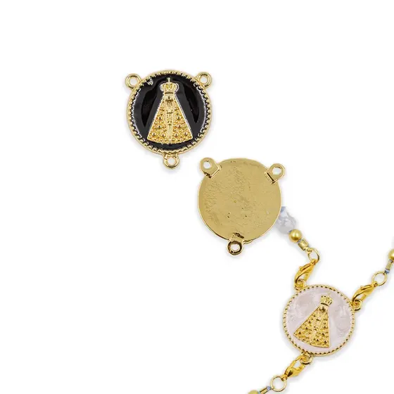 Medalha Nossa Senhora Resinado 30Mm Em Zamac Com 10 Pecas