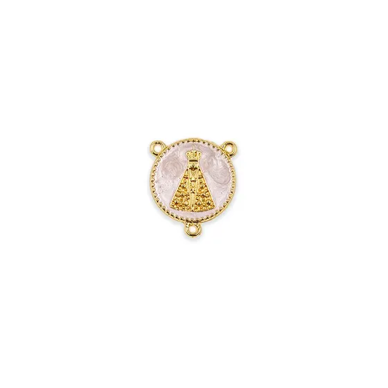 Medalha Nossa Senhora Resinado 30Mm Em Zamac Com 10 Pecas