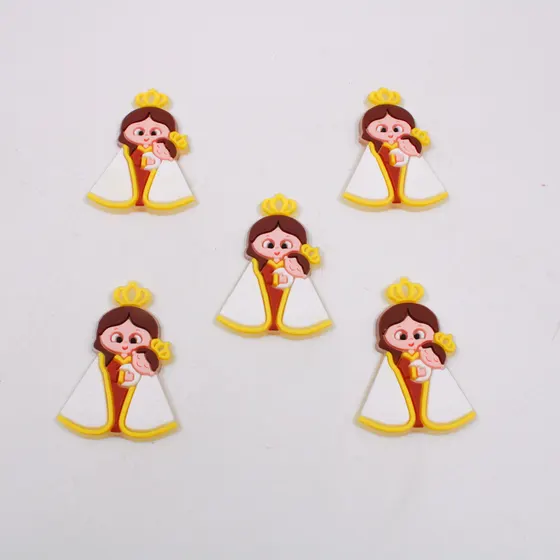 Aplique Nossa Senhora De Nazare 46X33Mm Emborrachado Com 50 Pecas