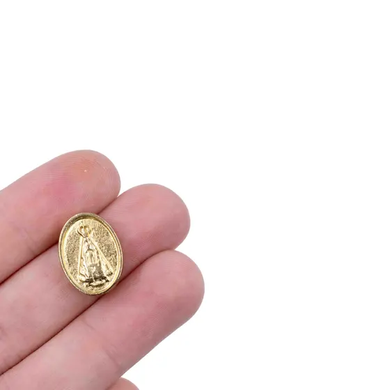 Entremeio Nossa Senhora 17X12Mm Em Zamac Com 12 Pecas - Dourado