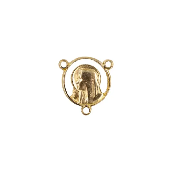 Medalha Nossa Senhora 19Mm Em Zamac Com 12 Pecas - Dourado