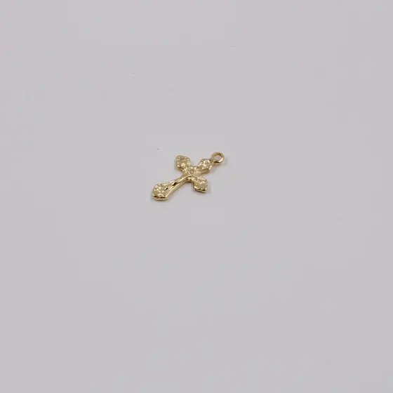 Pingente Crucifixo Cataforetico 25X15Mm Em Zamac Com 24 Pecas - Dourado