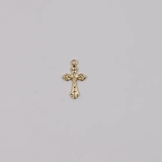Pingente Crucifixo Cataforetico 25X15Mm Em Zamac Com 24 Pecas - Dourado