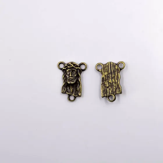 Pingente Jesus Cristo 20X15Mm Em Zamac Com 24 Pecas - Ouro Velho