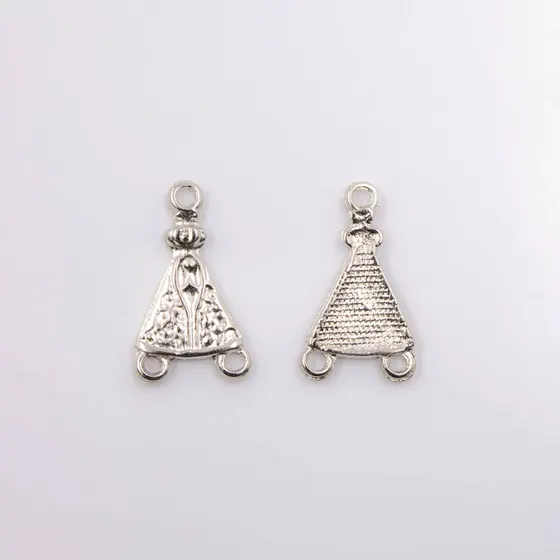 Entremeio Nossa Senhora 25X15Mm Em Zamac Com 24 Pecas - Niquel
