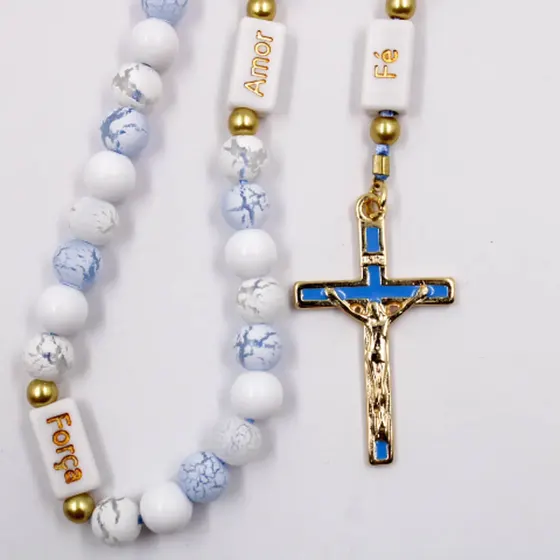 Entremeio Cataforetico Resinado Crucifixo 43X25Mm Em Zamac Com 10 Pecas