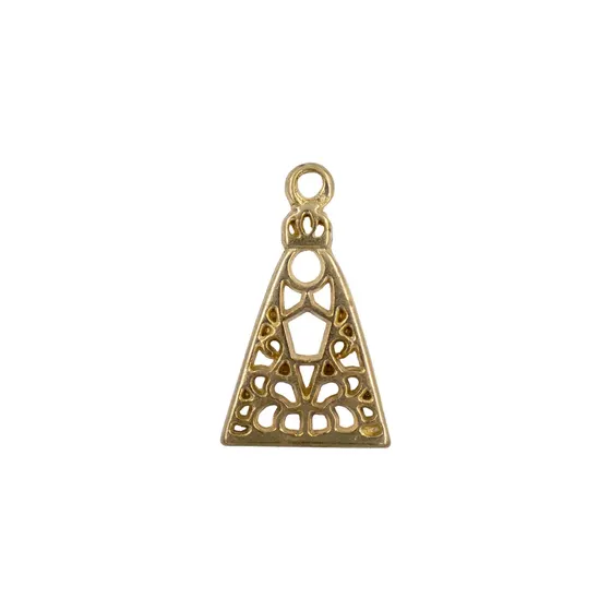 Pingente Nossa Senhora Vazada 35X21Mm Em Zamac Com 12 Pecas - Dourado