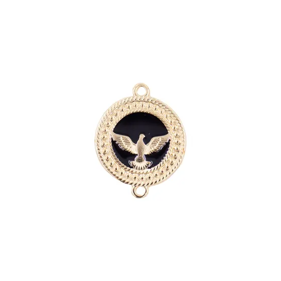 Entremeio Resinado Espirito Santo 35X33Mm Em Zamac Com 04 Pecas