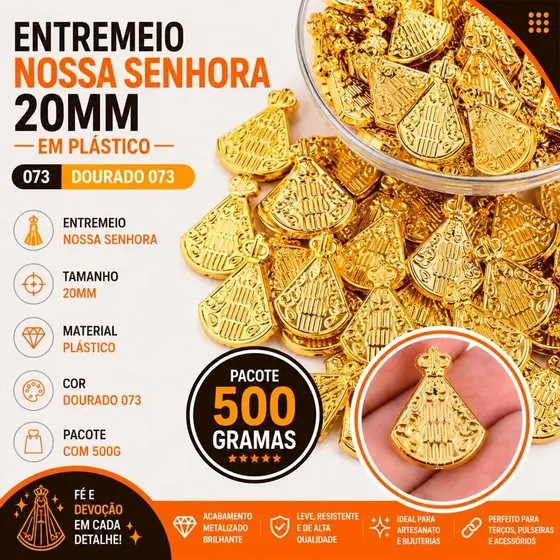 Entremeio Nossa Senhora 20Mm Em Plastico Com 250G
