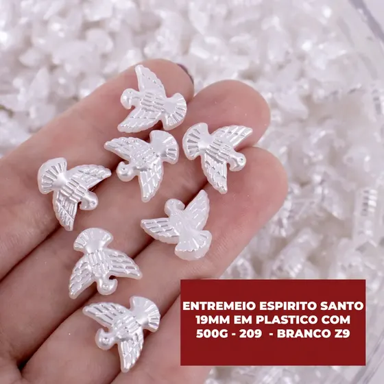 Entremeio Espirito Santo 13X14Mm Em Abs Com 500G