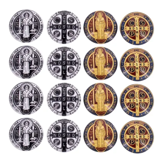 Cabochon Imagem Para Terco Redondo 20Mm Em Vidro Com 100 Pecas - Sao Bento 2