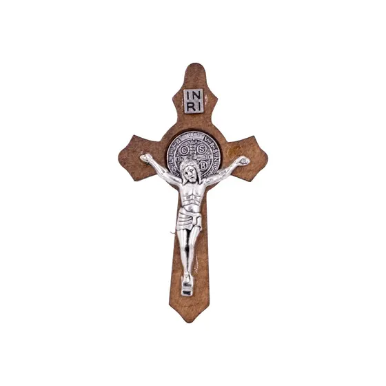 Crucifixo Inri 58X34Mm Em Madeira Com 20 Pecas
