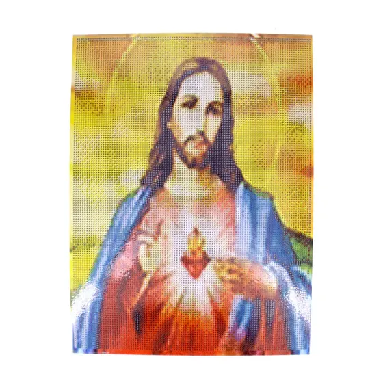 Kit Tela Pintura De Diamantes 30X40Cm 5D - Jesus Cristo