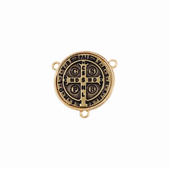 Entremeio Cataforetico Sao Bento Com Borda Em Zamac Com 07 Pecas - Bronze