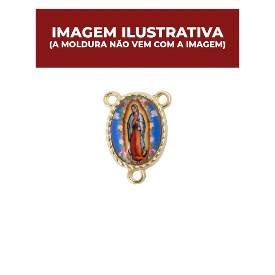 Entremeio Oval Para Terco 18X25Mm Em Zamac Com 10 Pecas