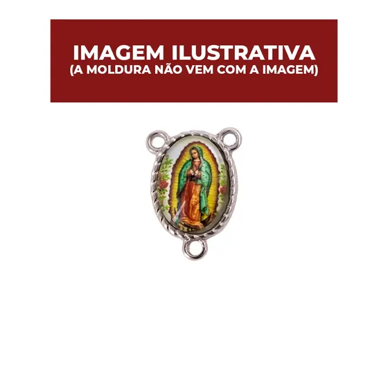 Entremeio Oval Para Terco 18X25Mm Em Zamac Com 10 Pecas