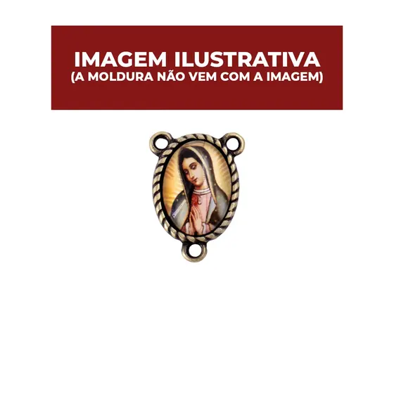 Entremeio Oval Para Terco 18X25Mm Em Zamac Com 10 Pecas