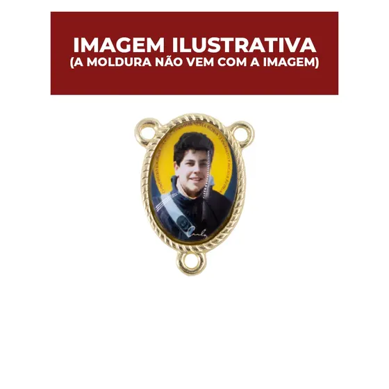 Entremeio Oval Para Terco 13X18Mm Em Zamac Com 10 Pecas