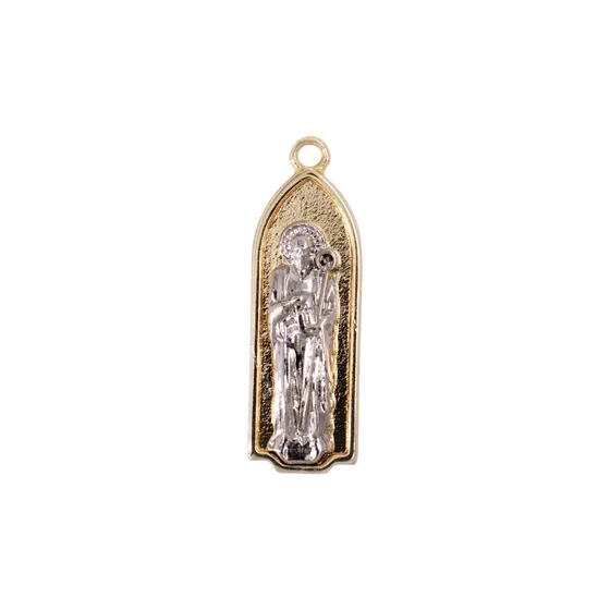 Pingente Cataforetico Sao Bento 40X12Mm Em Zamac Com 07 Pecas