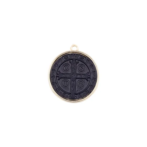 Pingente Cataforetico Sao Bento 30Mm Em Zamac Com 05 Pecas