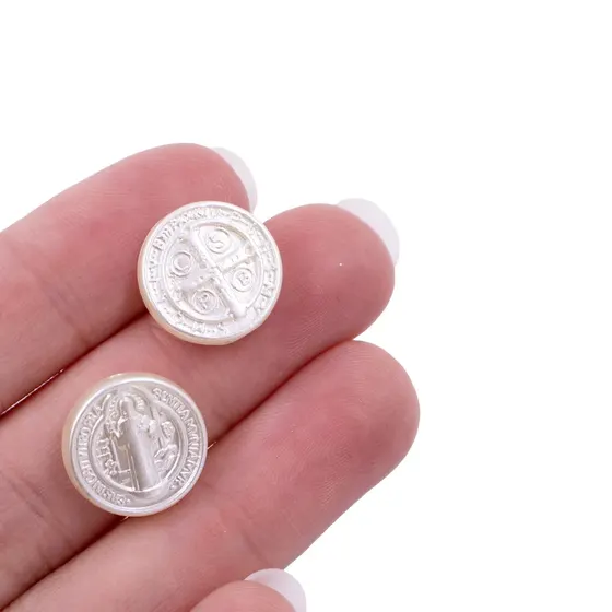 Entremeio Passante Sao Bento 12Mm Em Plastico Com 500G - Perola