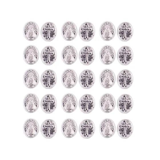 Entremeio N. Sra Aparecida 08X10Mm Em Zamac Com 250G