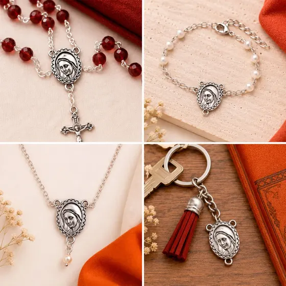 Entremeio Ave Maria 14X20Mm Em Zamac Com 250G