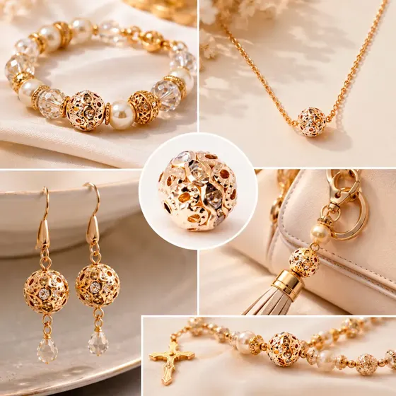 Esfera De Strass 10Mm Em Ferro Com 200 Pecas