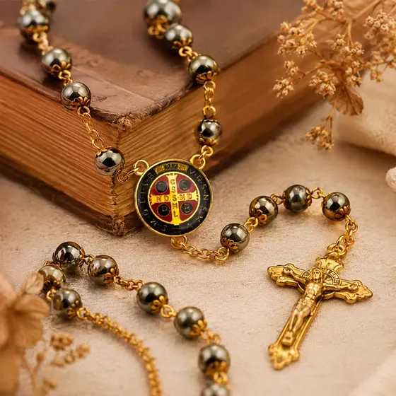 Entremeio Cruz Sao Francisco Resinado 30X35Mm Em Zamac Com 10 Pecas - 073 Dourado