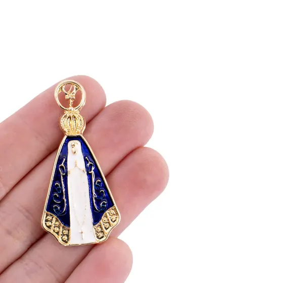 Pingente Cataforetico Nossa Senhora Em Zamac Com 07 Pecas - Colorido 103
