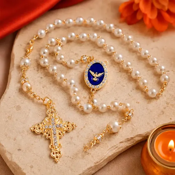 Kit Para Terco Cravejado (Espirito Santo) Em Zamac Com 03 Pares - 237 Azul Royal