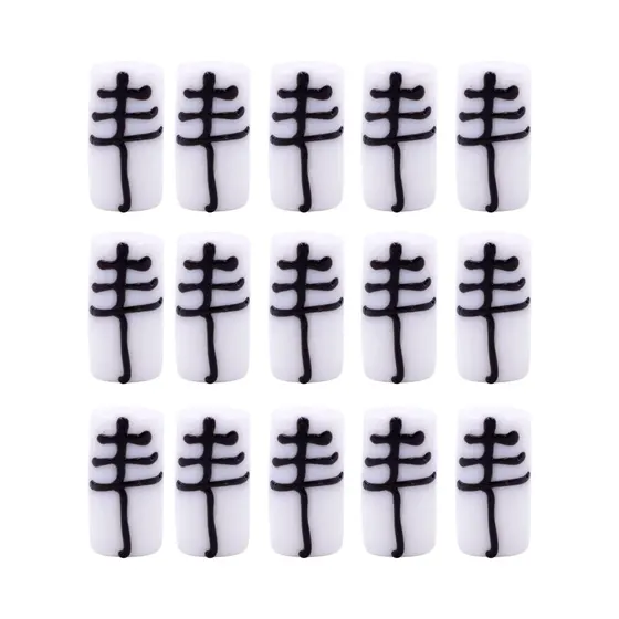 Firma Passante Orixas 13X25Mm Em Vidro Com 10 Pecas - Oxala