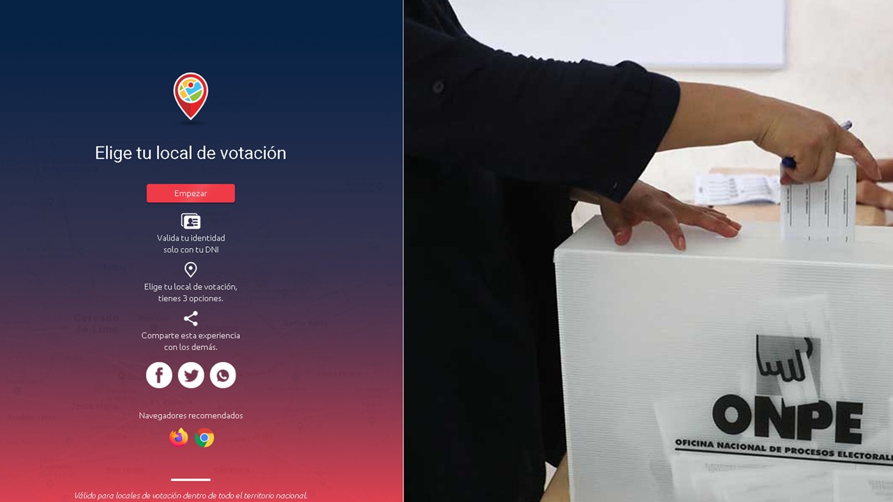 Local de votación para las elecciones 2021: ¿Cómo funciona el link de la ONPE?