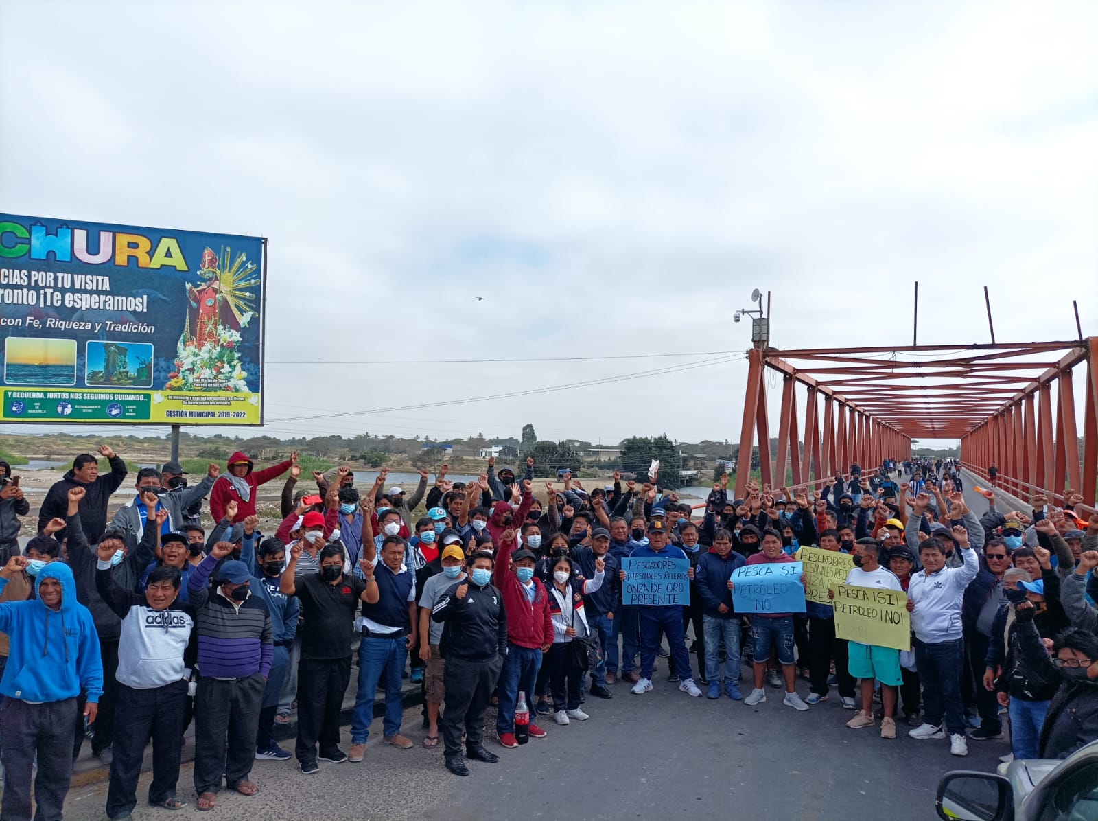 Sechura: pescadores bloquean carreteras La Unión- Vice